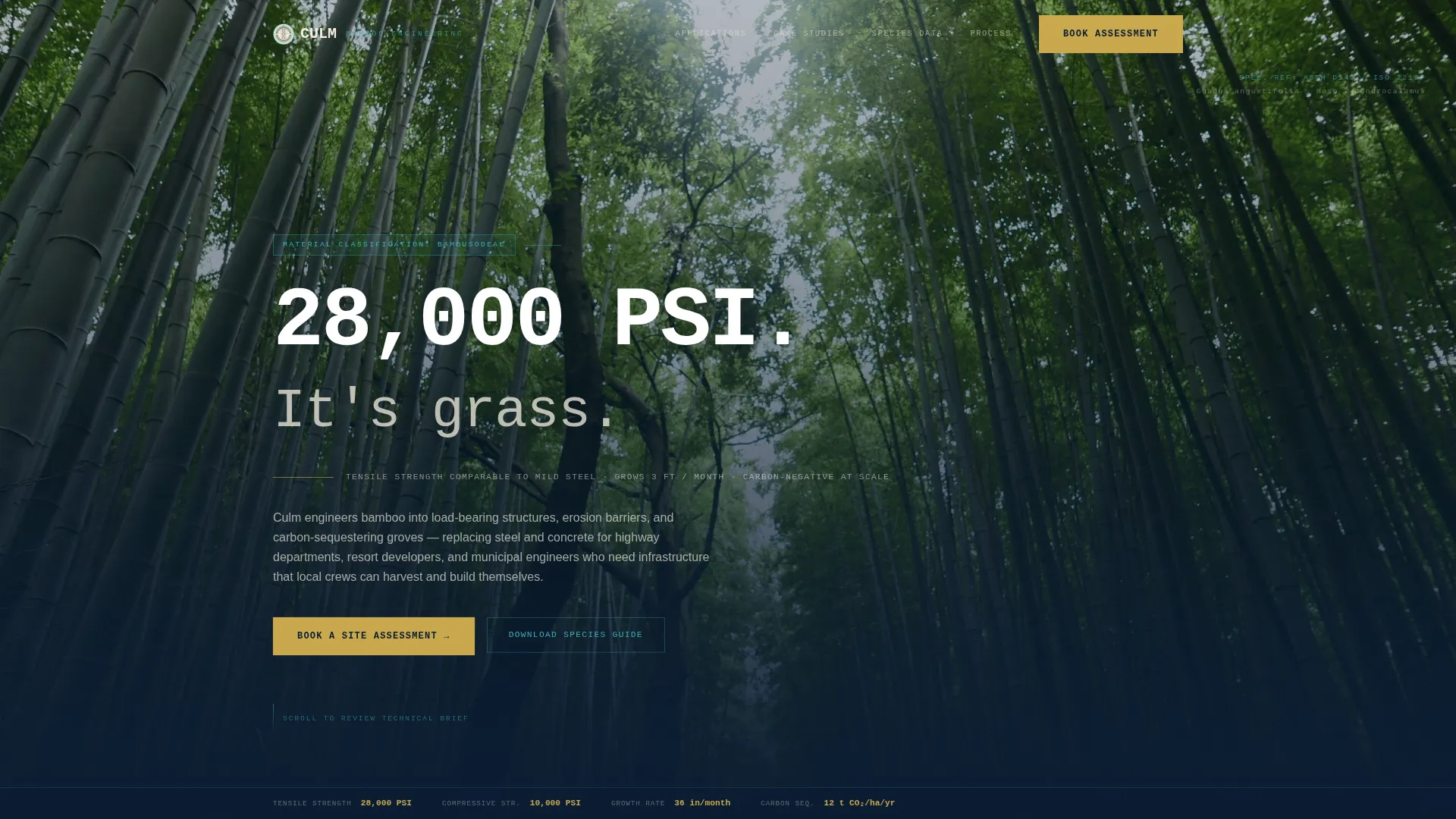 Bamboo Products & Booking Website Template