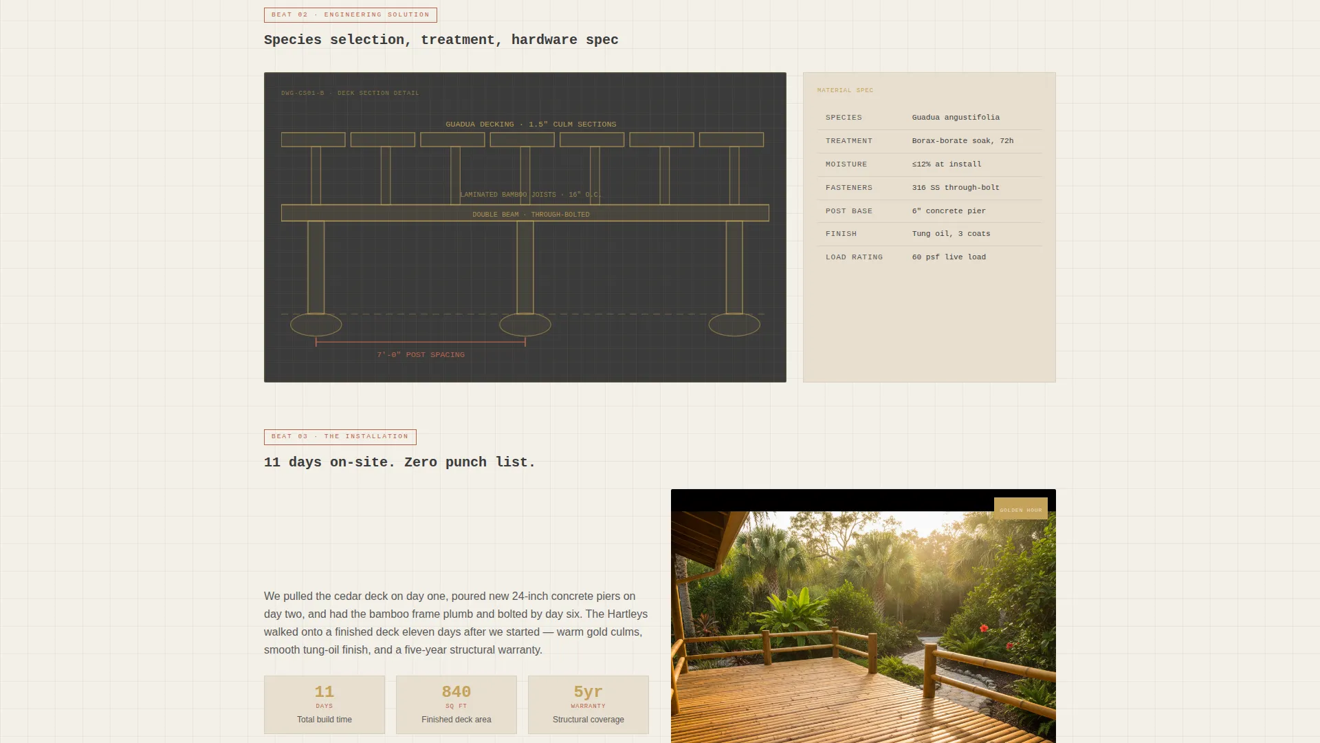 Bamboo Products & Portfolio Website Template