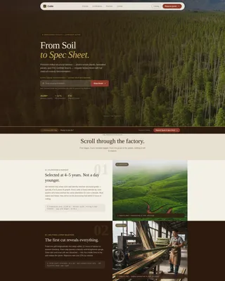 Bamboo Manufacturer Landing Page Template