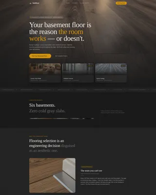 Basement Renovation Booking Website Template