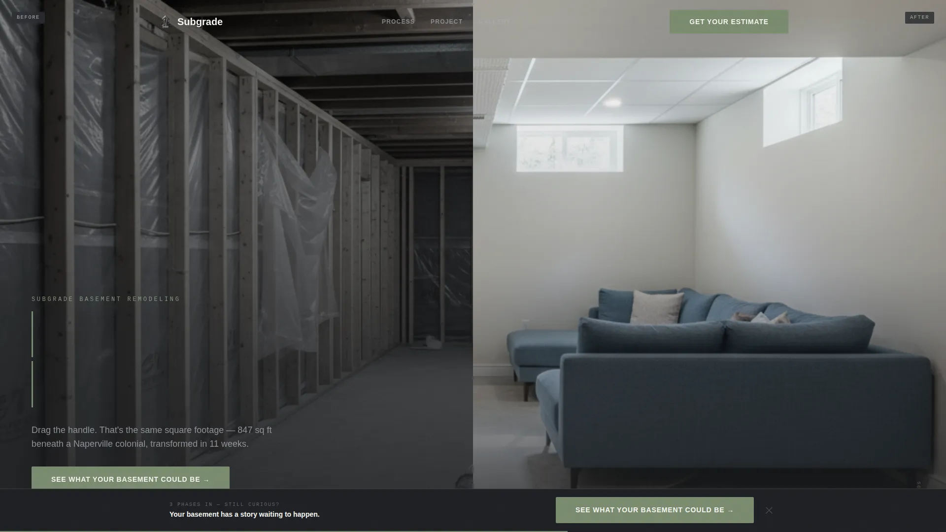 Basement Renovation Professional Website Template