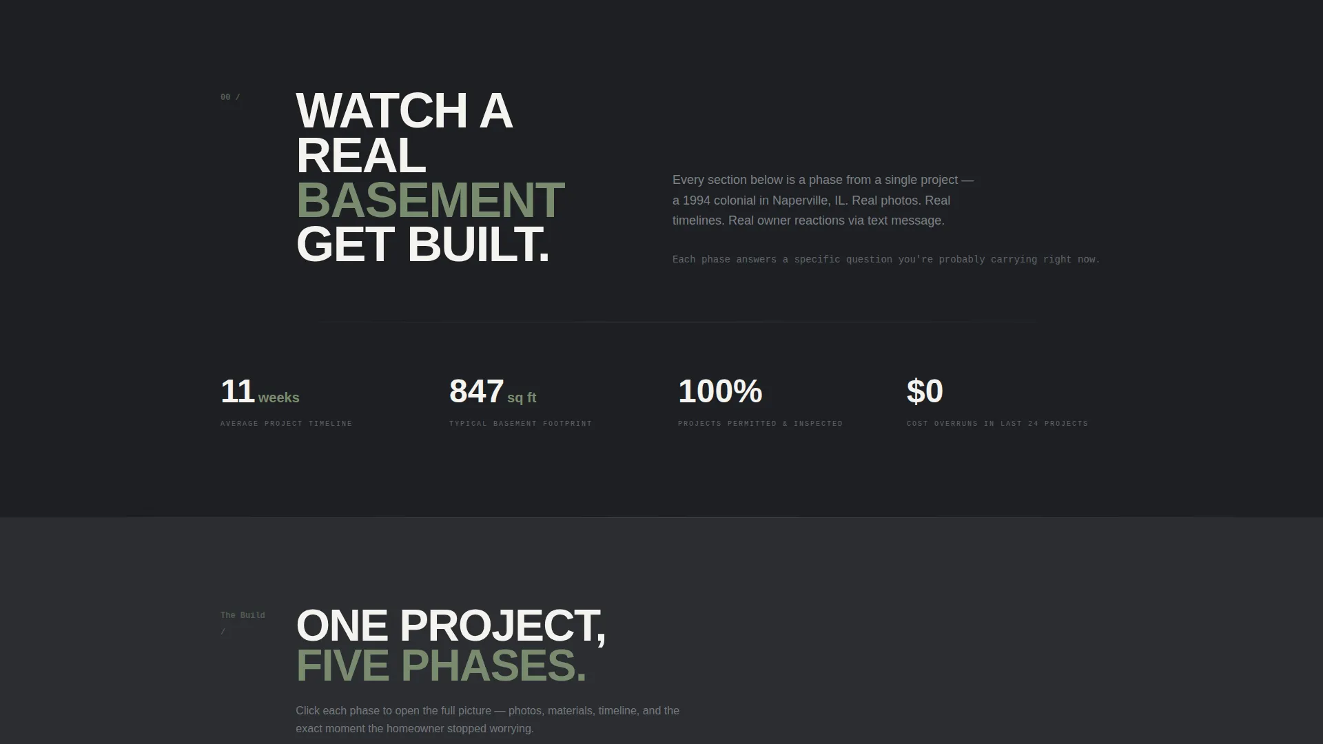 Basement Renovation Professional Website Template