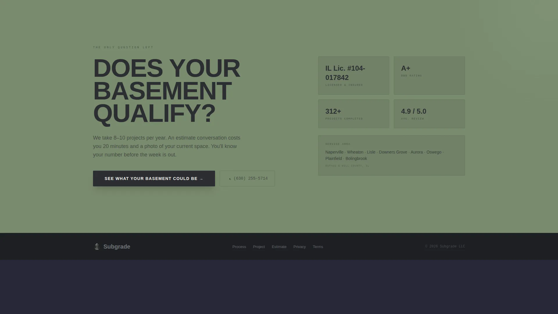 Basement Renovation Professional Website Template