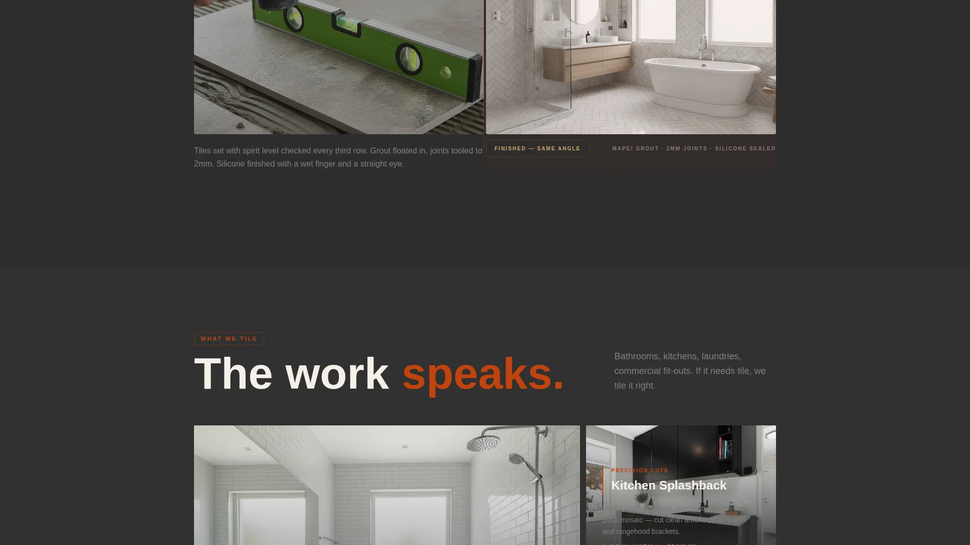 Flooring & Tiling Professional Website Template