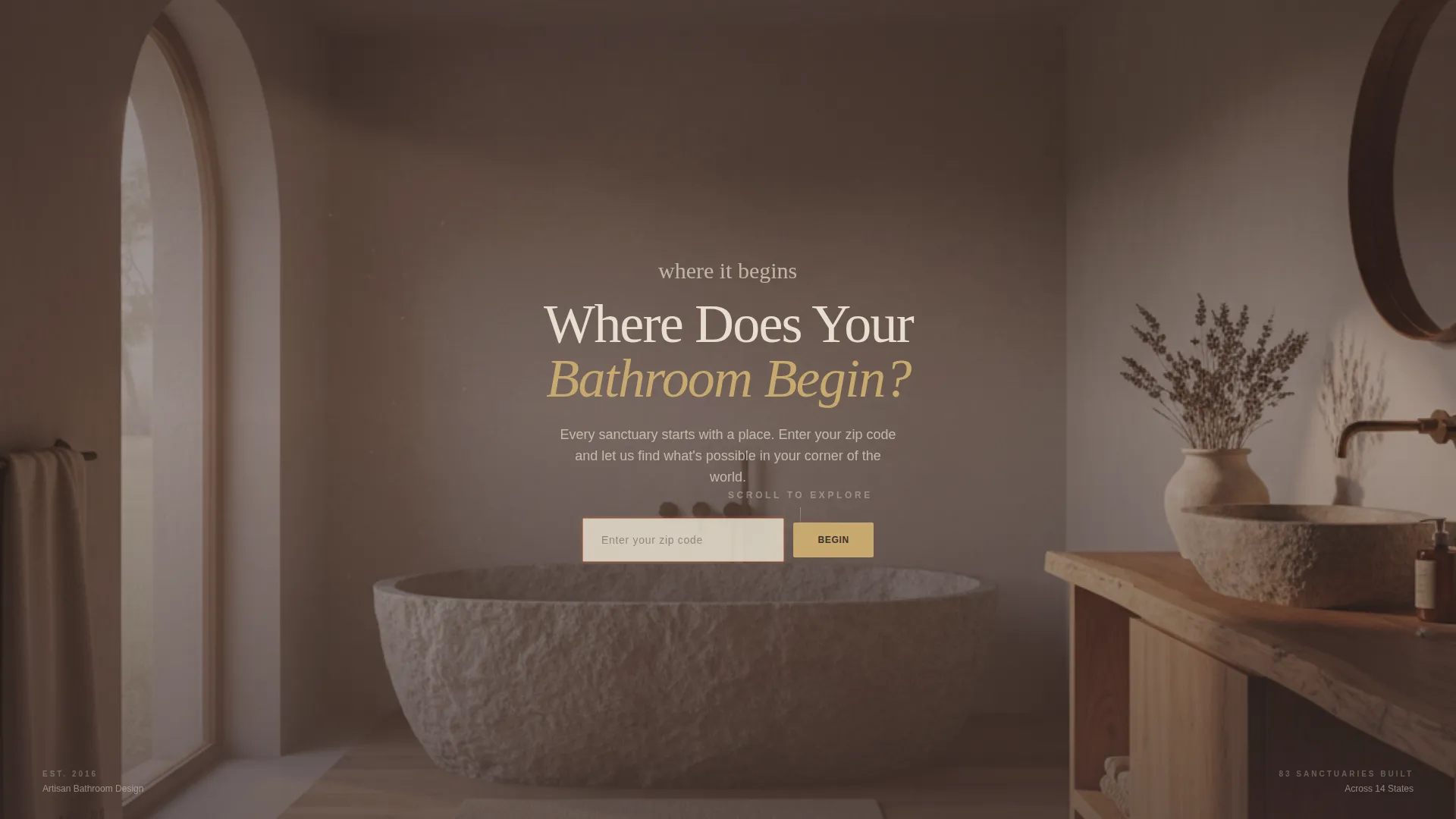 Bathroom Renovation Specialist Booking Website Template
