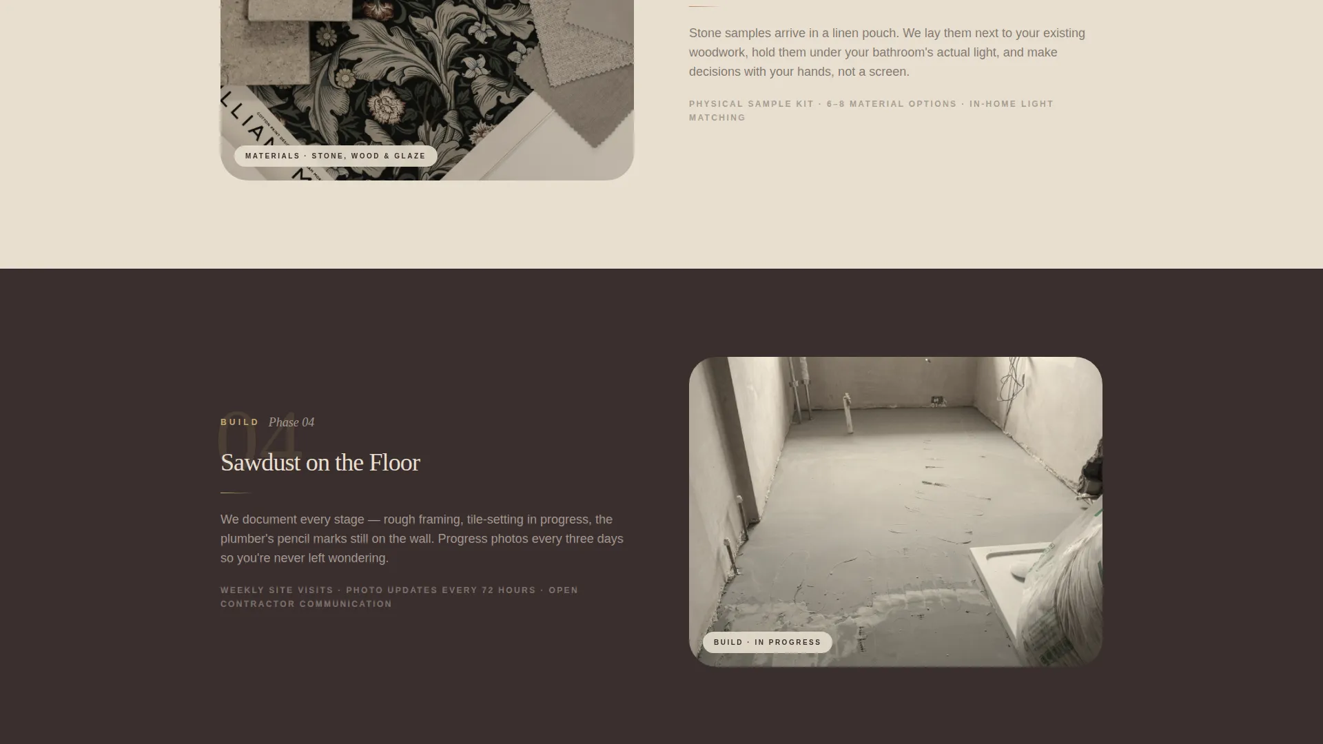 Bathroom Renovation Specialist Booking Website Template