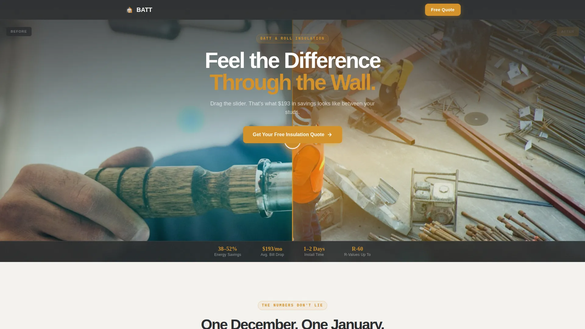Trusted Insulation Contractor Landing Page Template