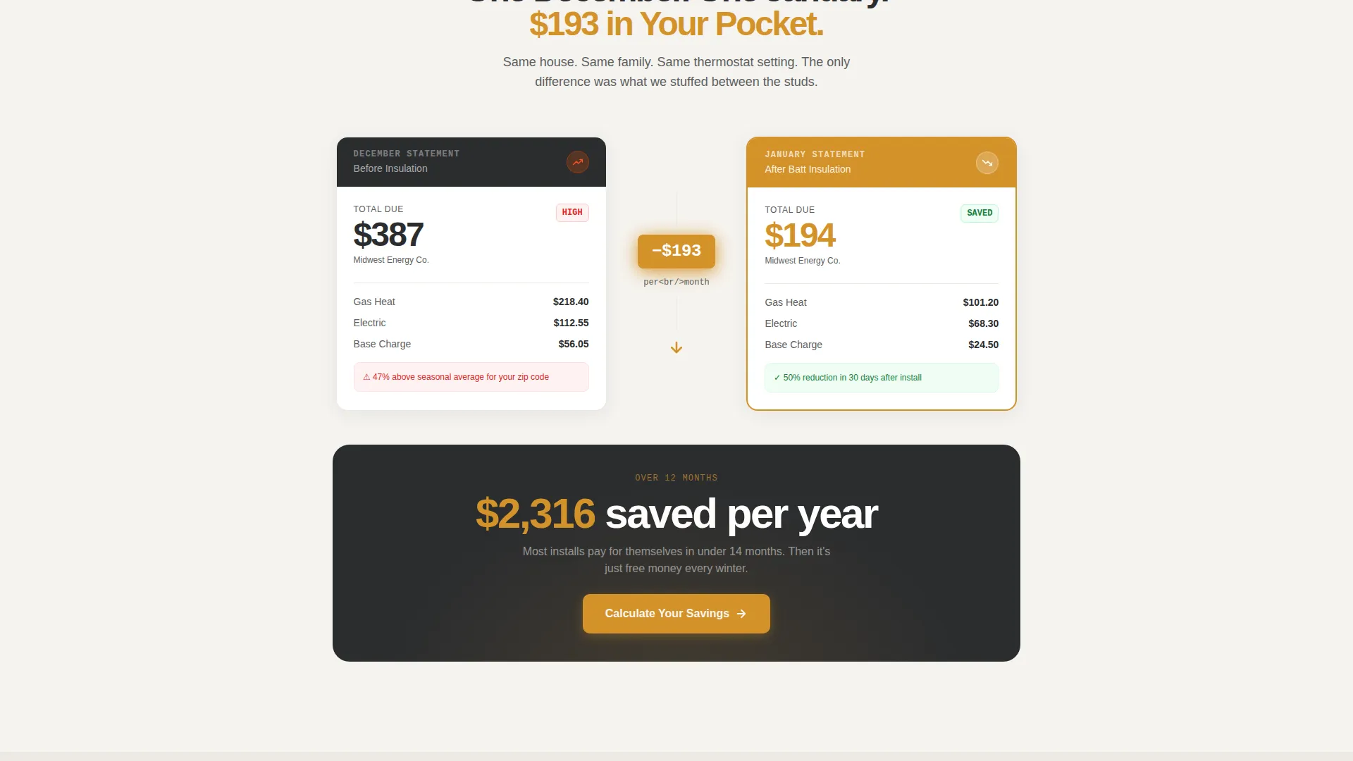 Trusted Insulation Contractor Landing Page Template
