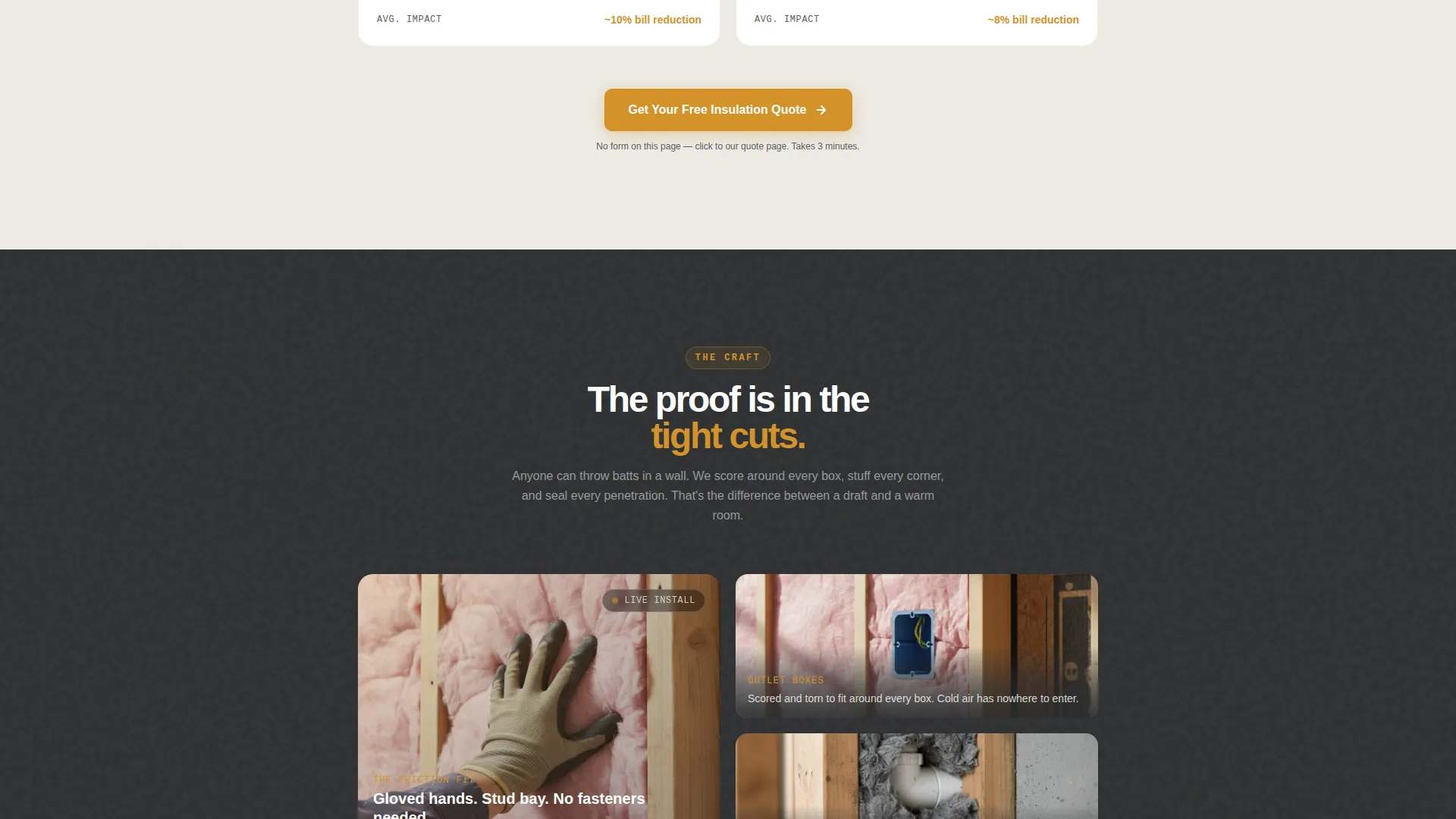 Trusted Insulation Contractor Landing Page Template