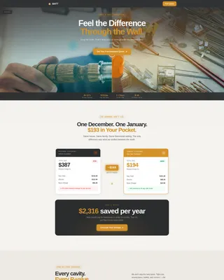 Trusted Insulation Contractor Landing Page Template