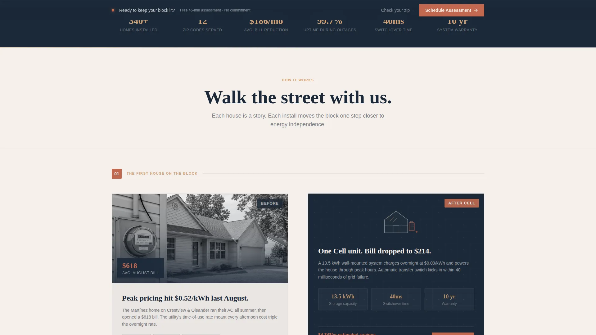 Battery & Energy Storage Installer Landing Page Template