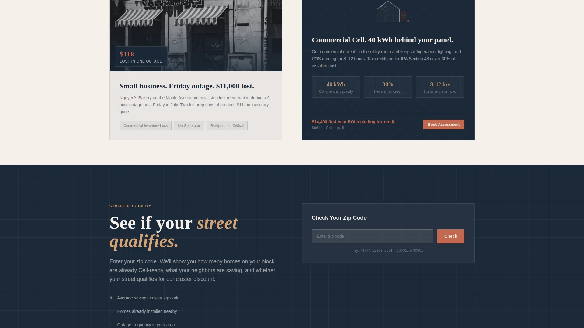 Battery & Energy Storage Installer Landing Page Template