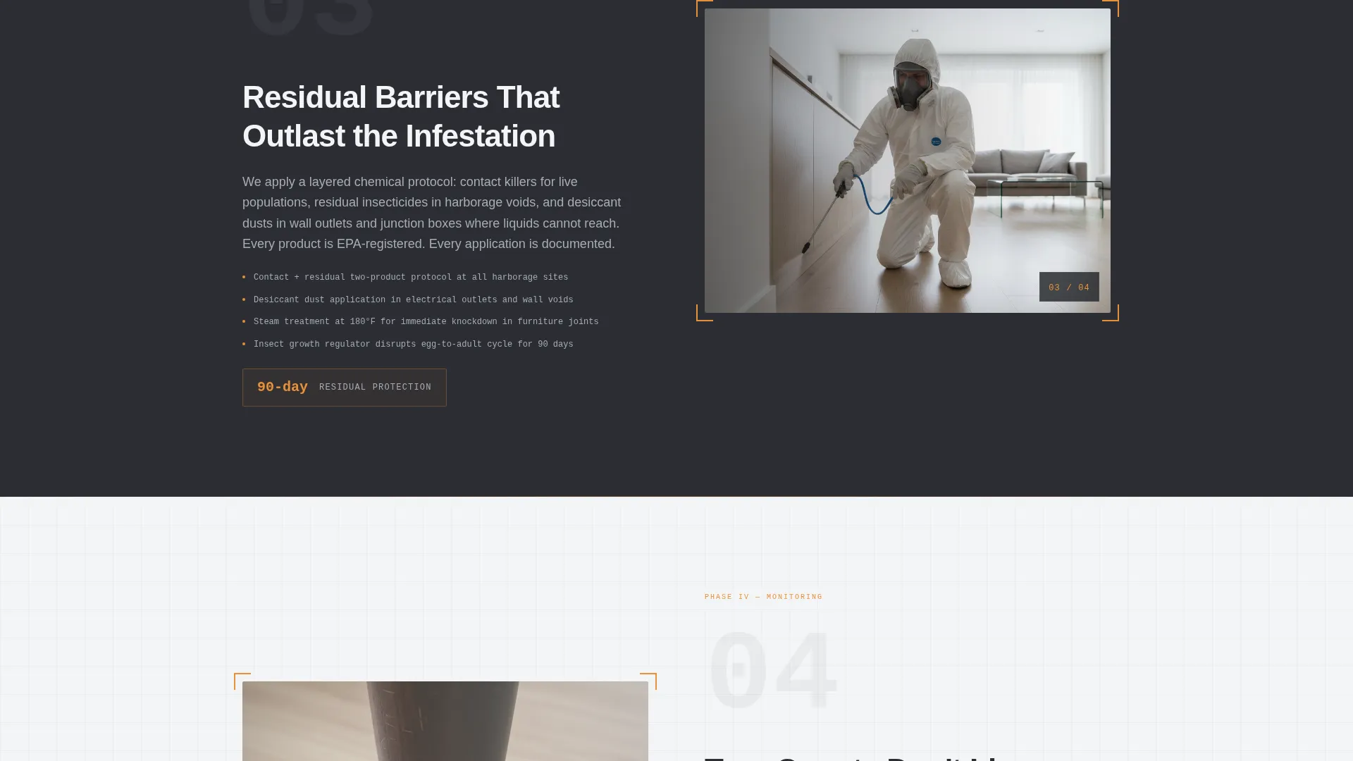 Bed Bug Exterminator Website Template with Inspection Booking