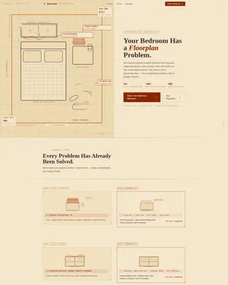Bedroom Organizer & Declutter Landing Page Template