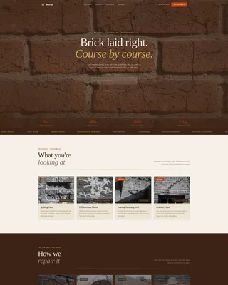 Brick Installer Landing Page Template