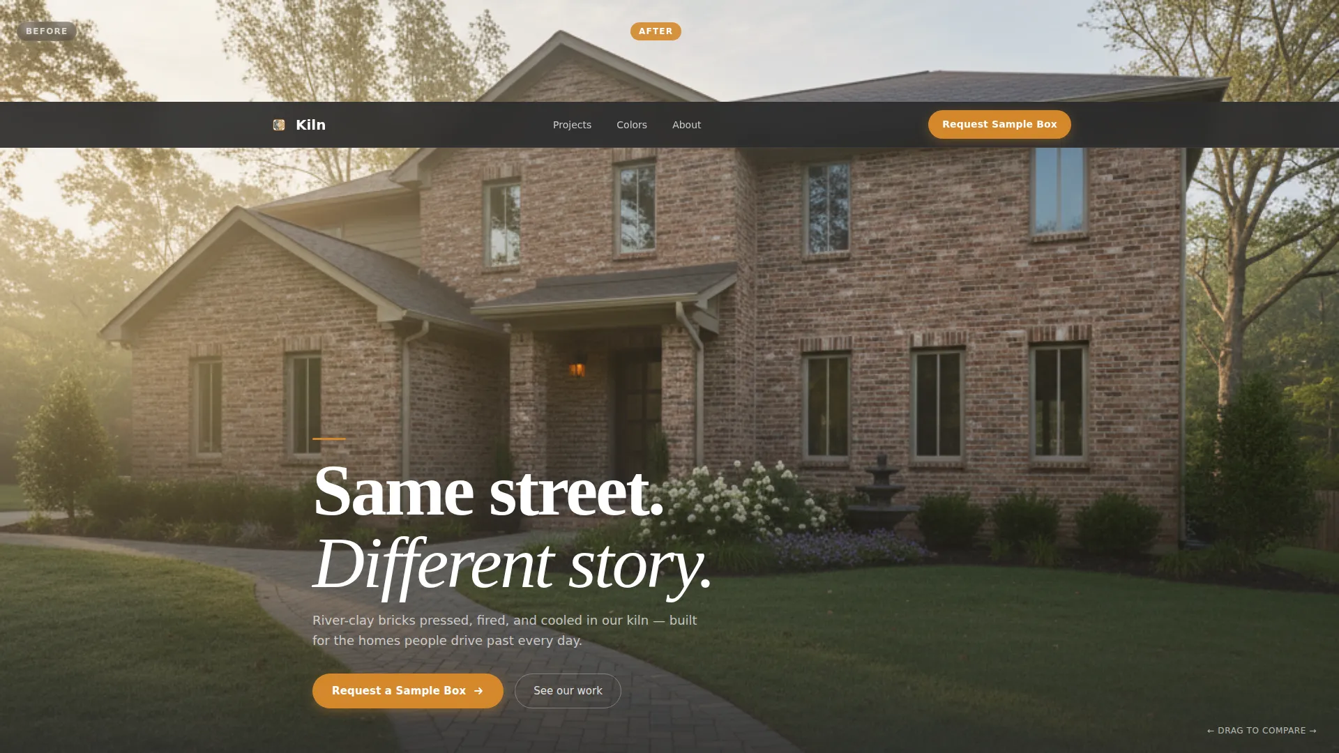 Brick Manufacturer Landing Page Template