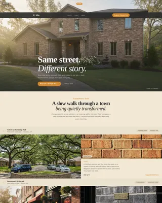 Brick Manufacturer Landing Page Template