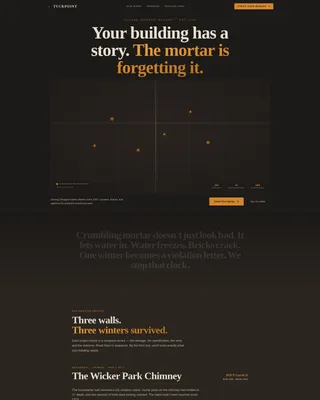 Brick Restoration Landing Page Template