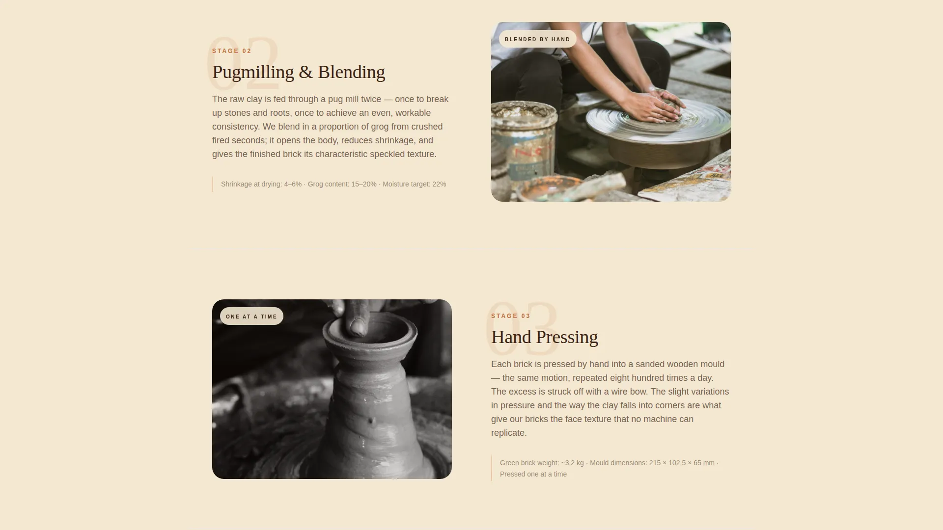 Brick Supplier Landing Page Template | Find Your Brick