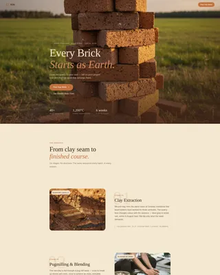 Brick Supplier Landing Page Template | Find Your Brick