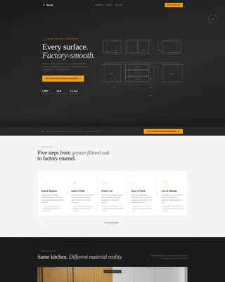 Cabinet Refinishing Landing Page Template