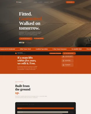 Carpet & Vinyl Flooring Landing Page Template