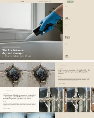Caulking & Sealant Service Landing Page Template