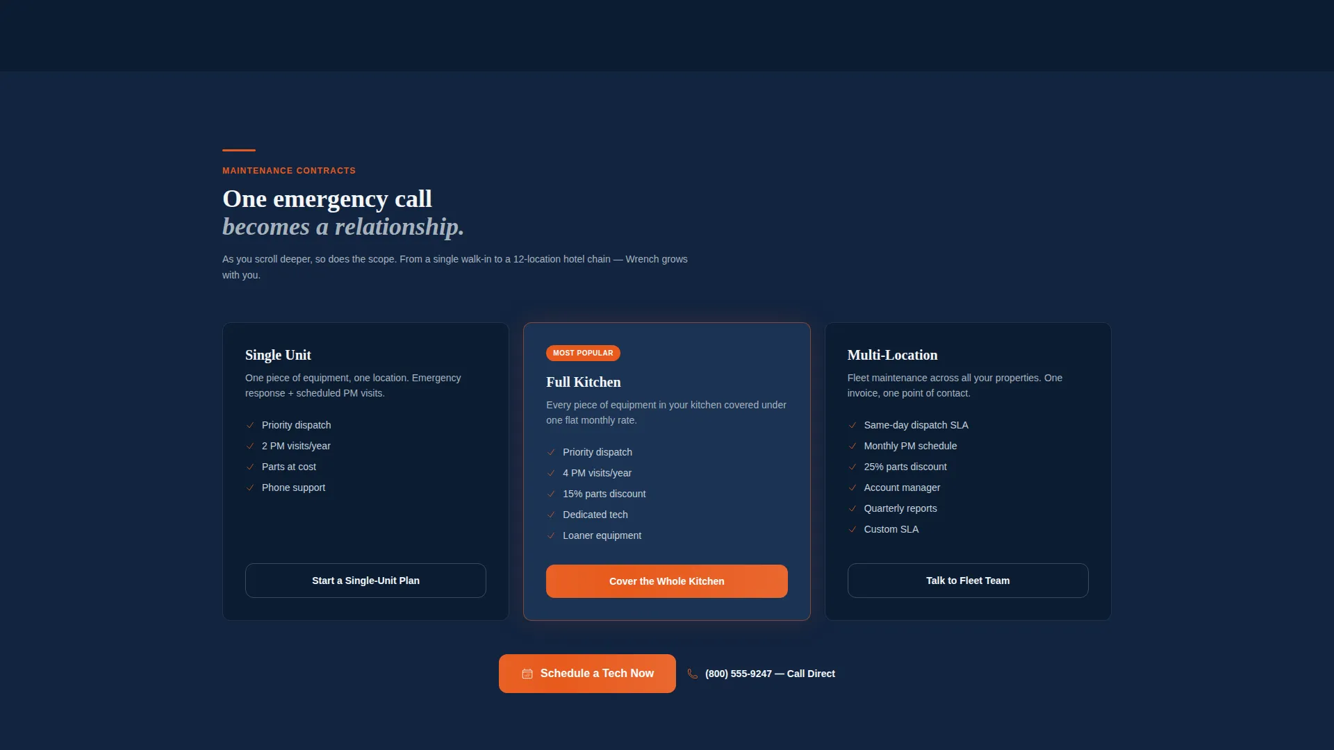 Commercial Appliance Repair Landing Page Template