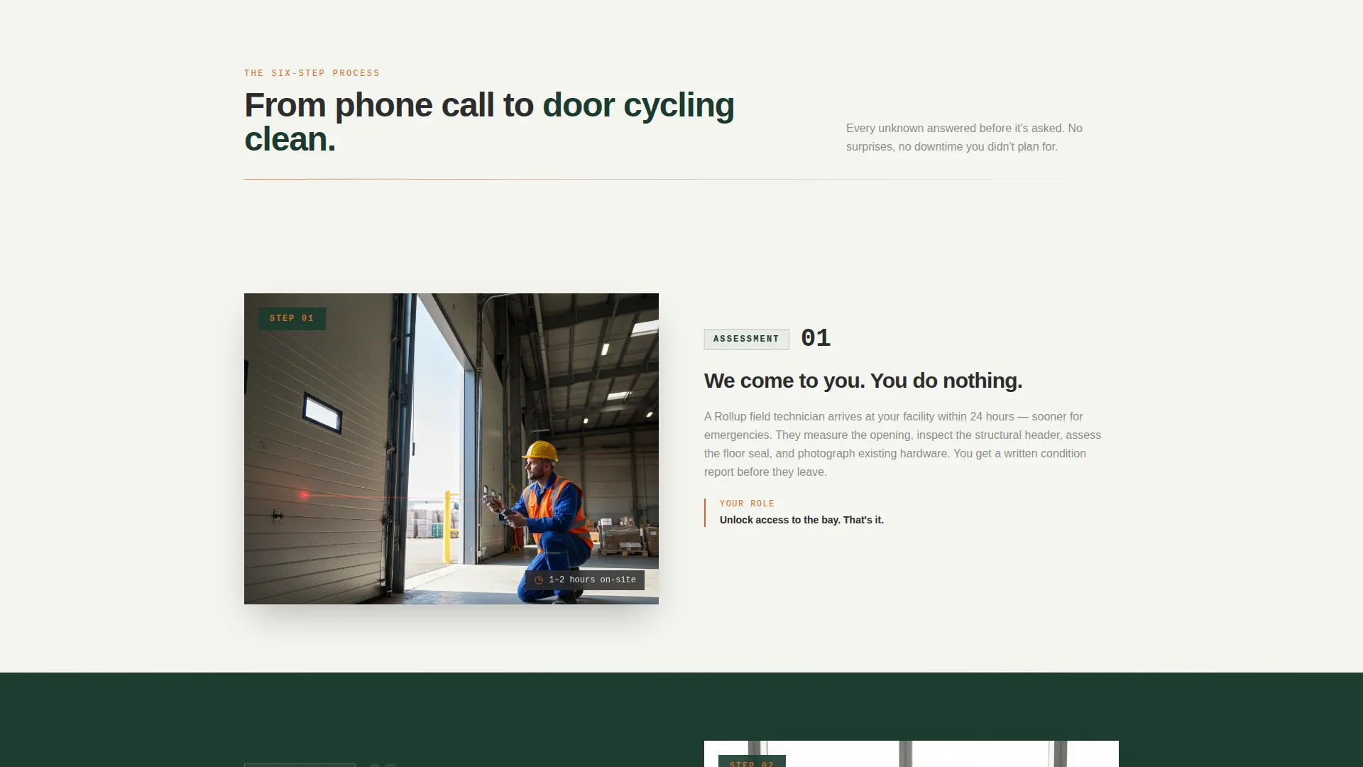 Commercial Overhead Door Landing Page Template