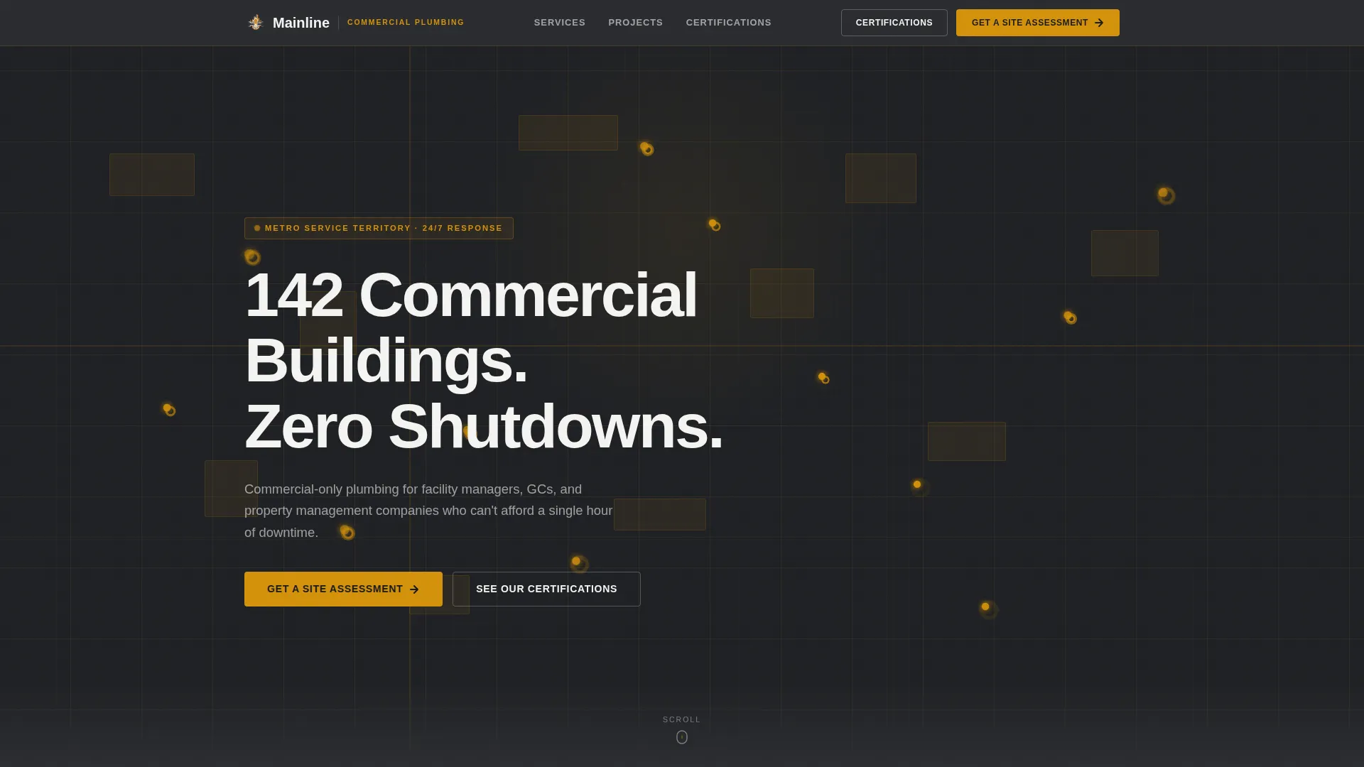 Commercial Plumber Landing Page Template