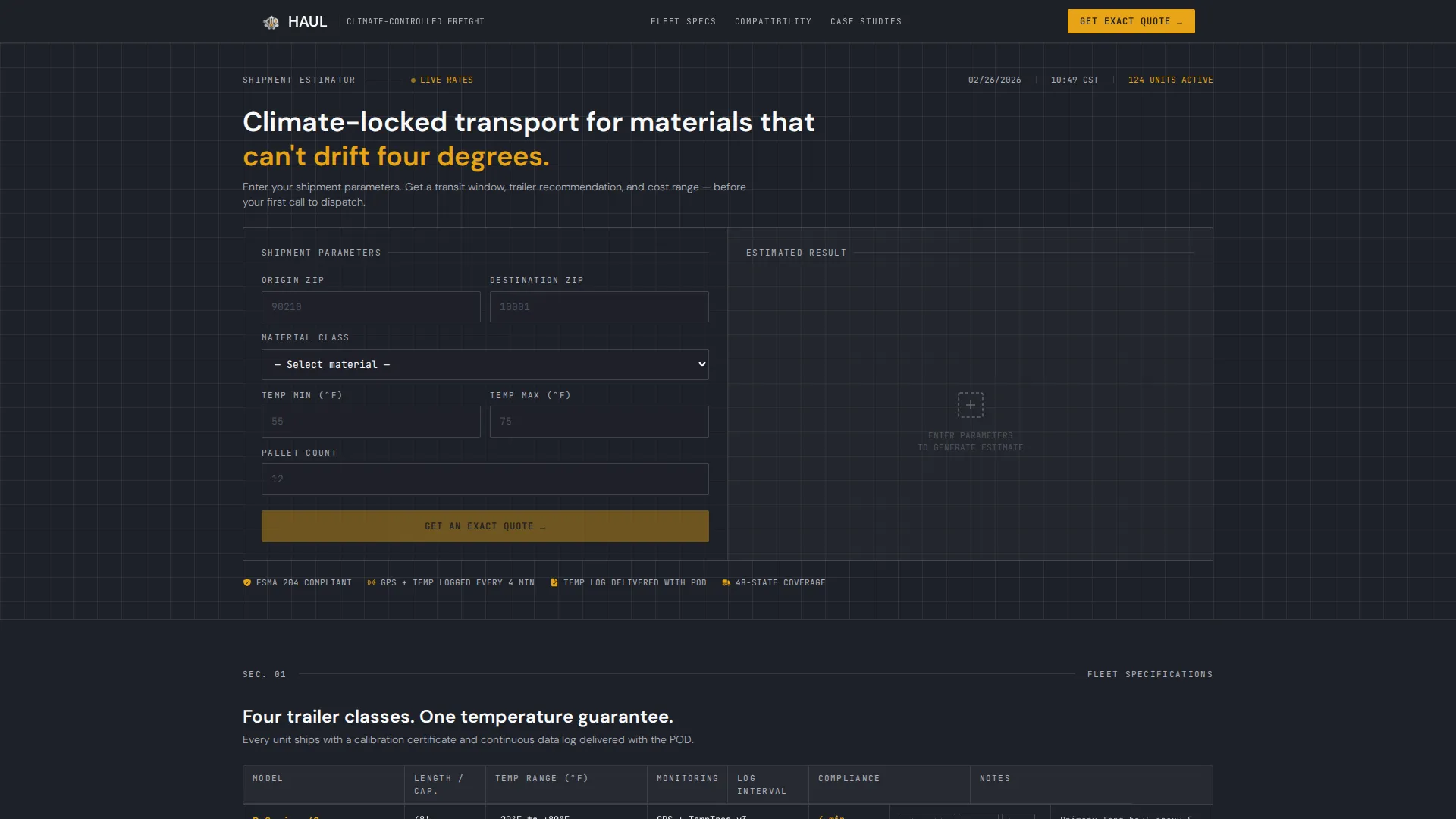 Precision Climatecontrolled | Free Website Template | Rocket
