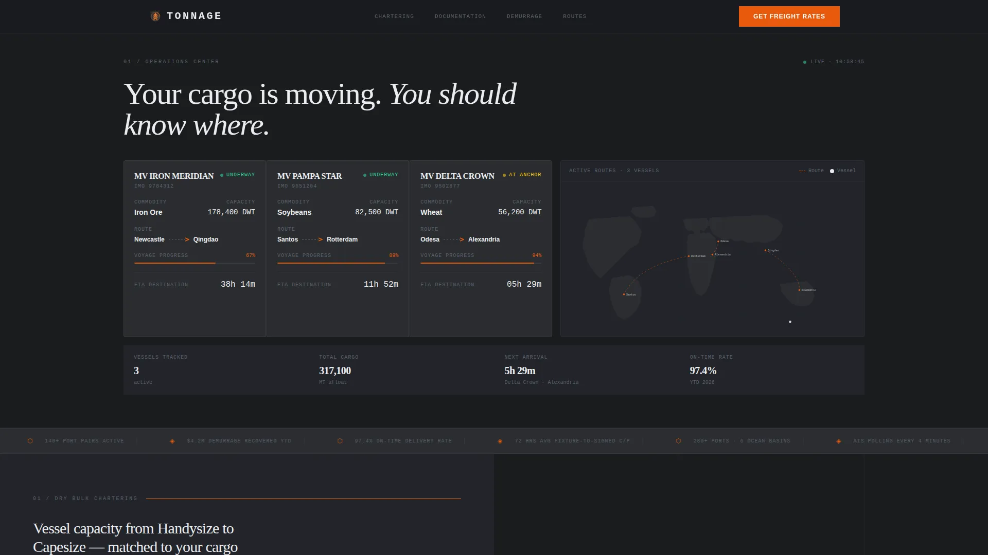 Precision Freight | Free Website Template | Rocket