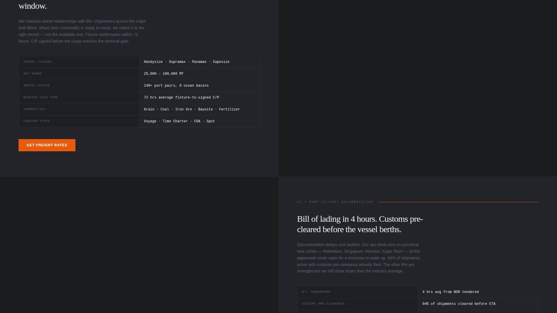 Precision Freight | Free Website Template | Rocket