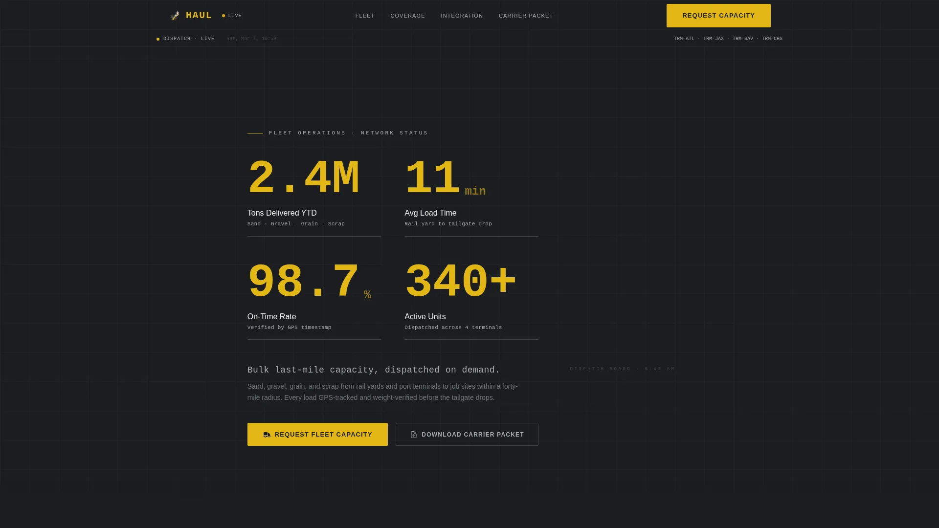 Precision Bulkdelivery | Free Website Template | Rocket