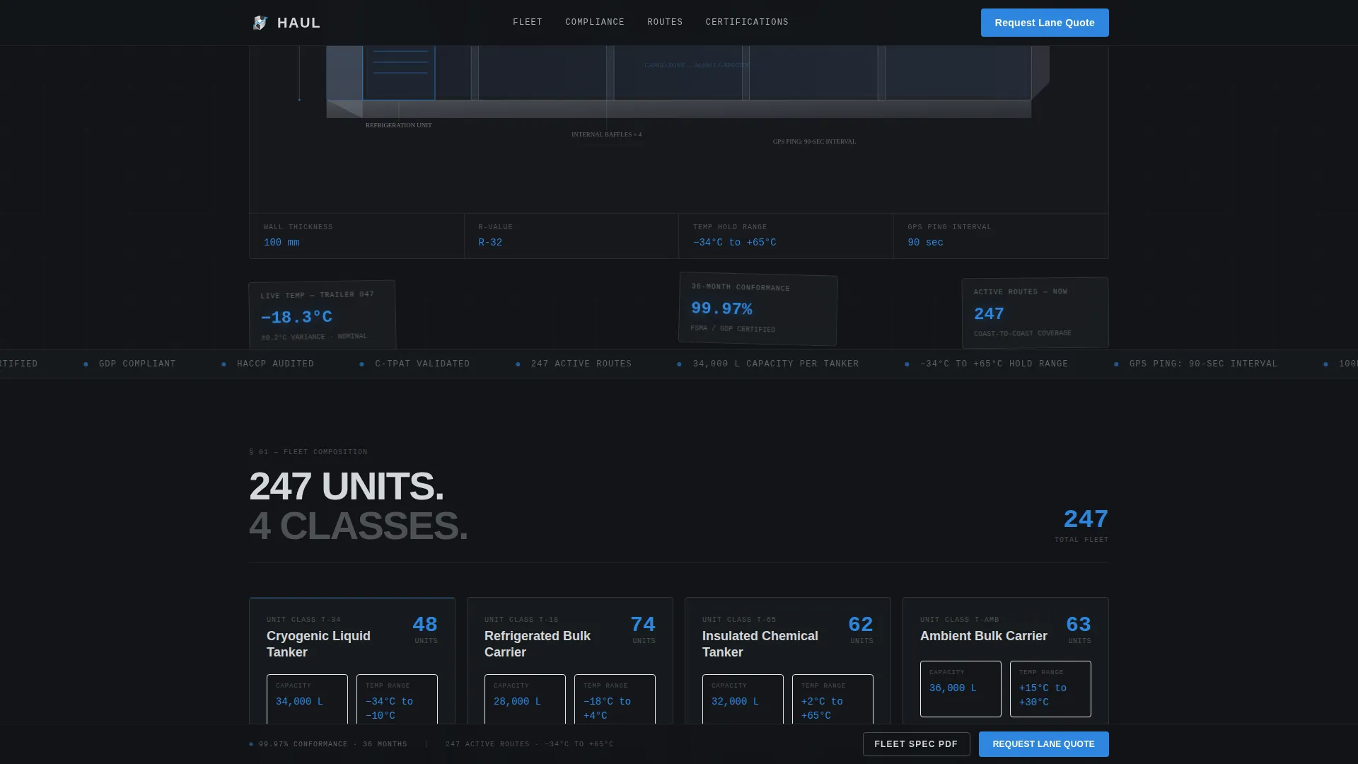Precision Coldchain | Free Website Template | Rocket