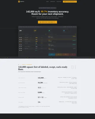 Industrial Storage | Free Website Template | Rocket