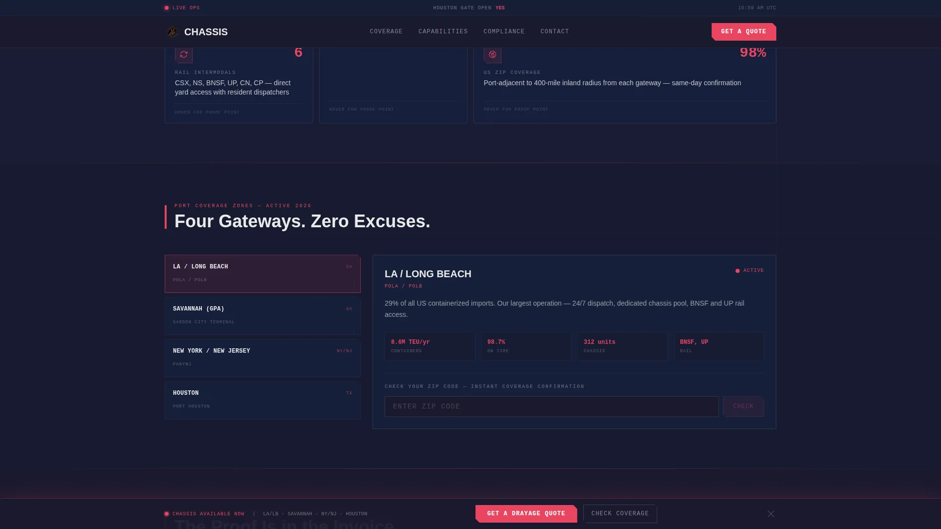 Freight & Cargo Specialist Professional Website Template