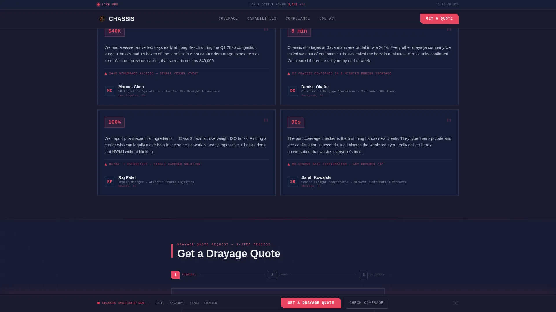Freight & Cargo Specialist Professional Website Template