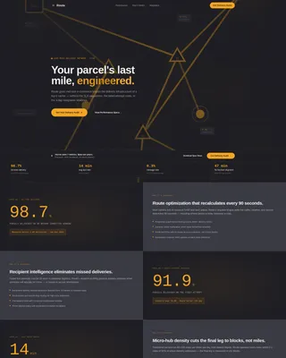 Last-Mile Delivery Landing Page Template