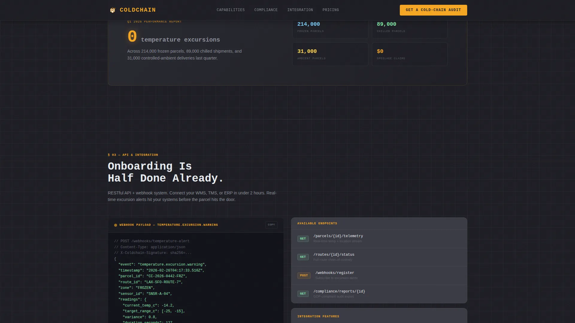E-Commerce Parcel Logistics Reviews Website Template