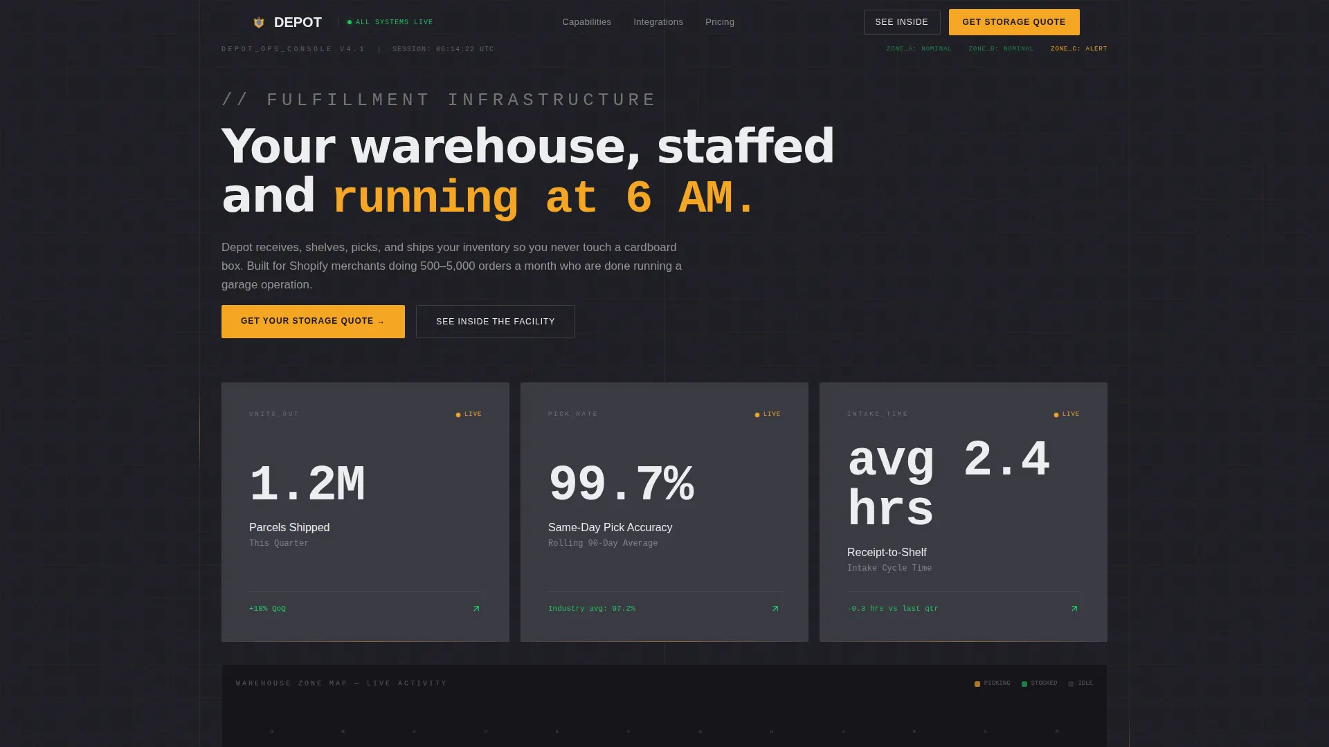 E-Commerce Parcel Logistics Professional Website Template