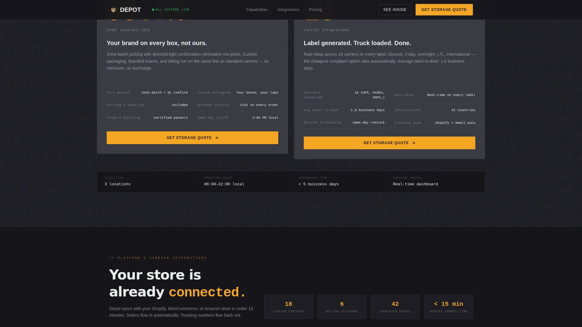 E-Commerce Parcel Logistics Professional Website Template
