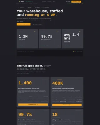 E-Commerce Parcel Logistics Professional Website Template