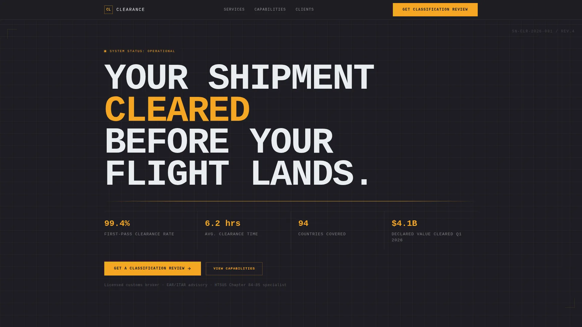 Elite Import Export Compliance | Free Website Template | Rocket