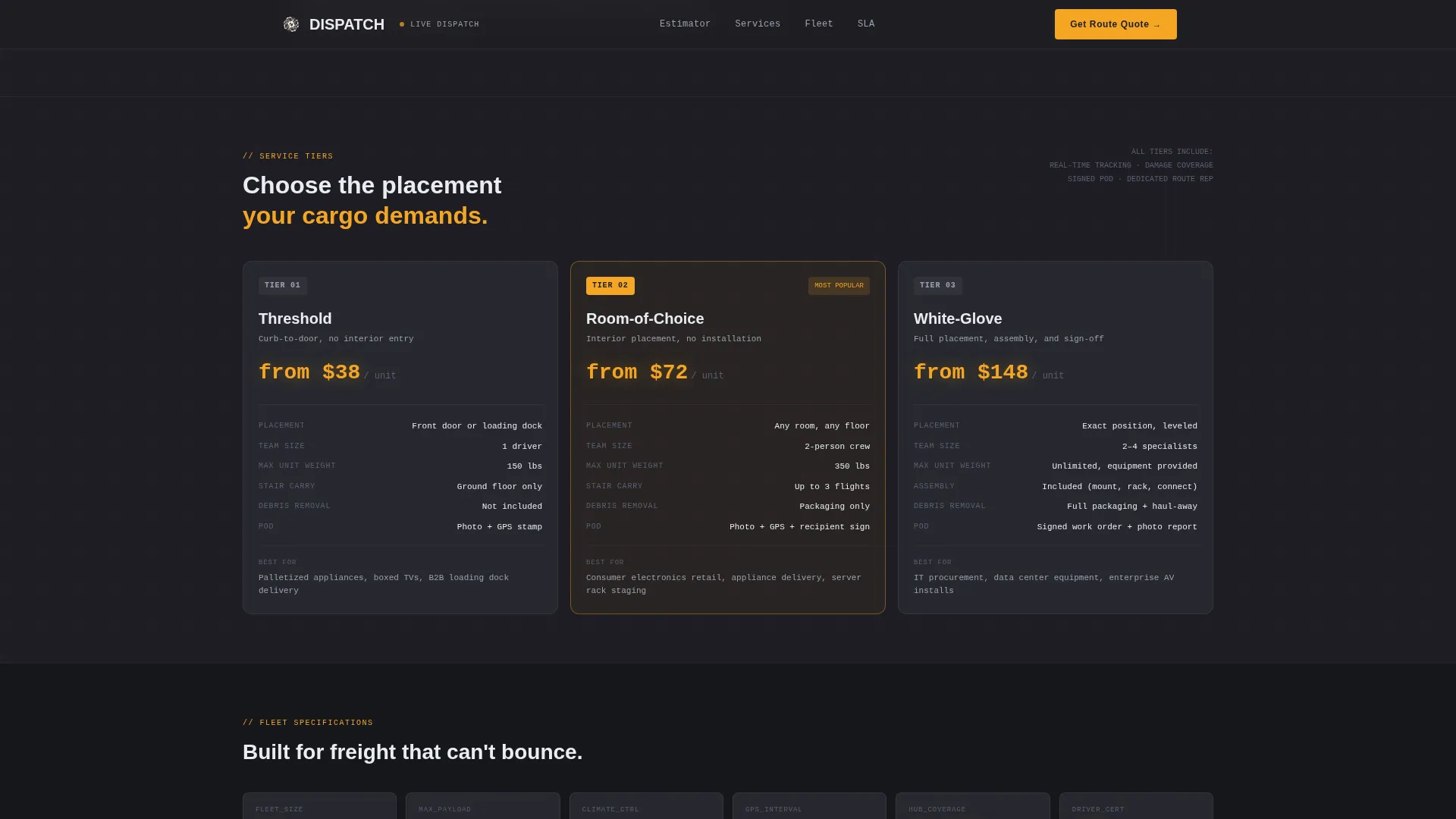 Highvalue Lastmile | Free Website Template | Rocket
