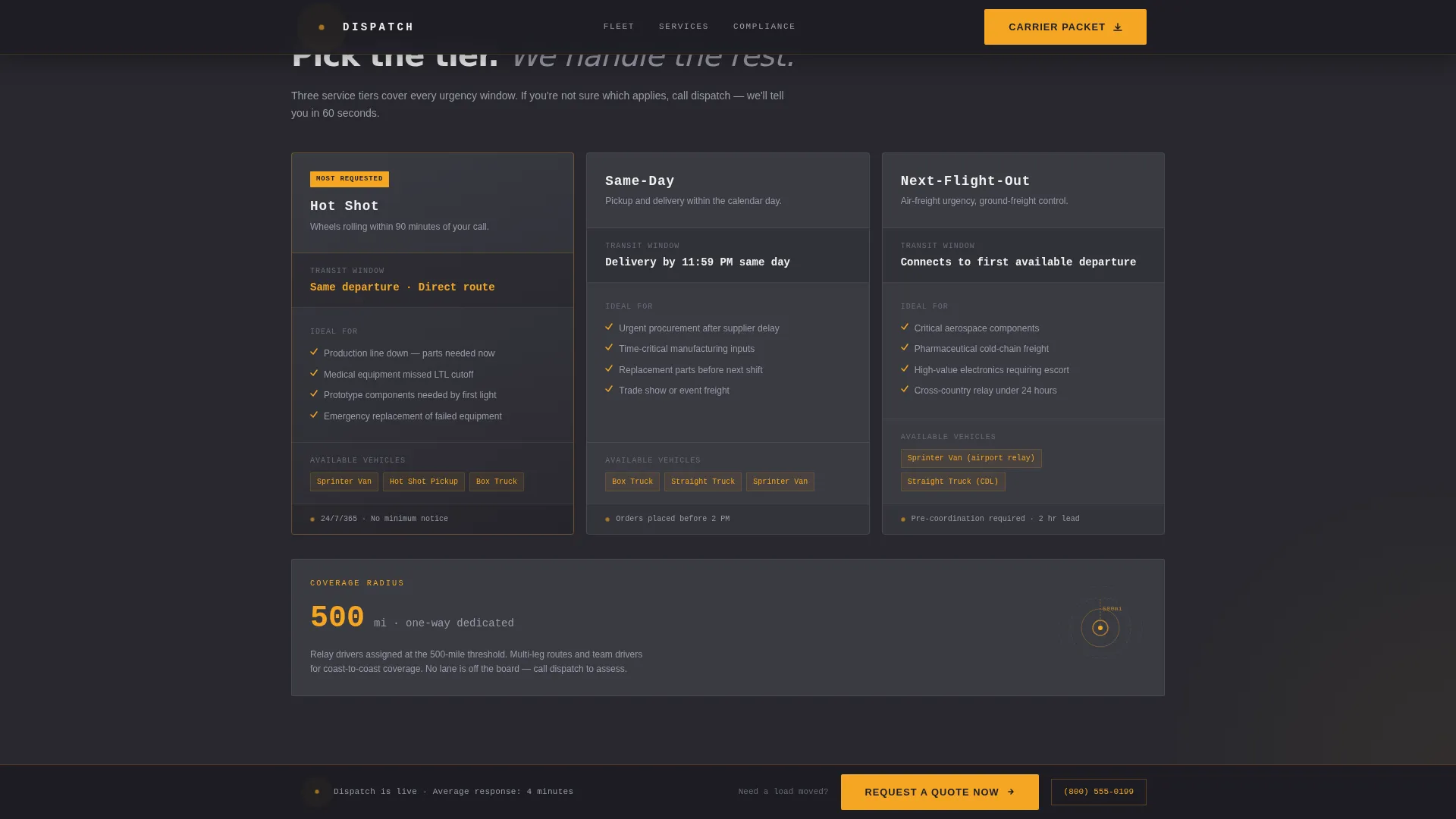 Freight & Cargo Privacy Policy Website Template