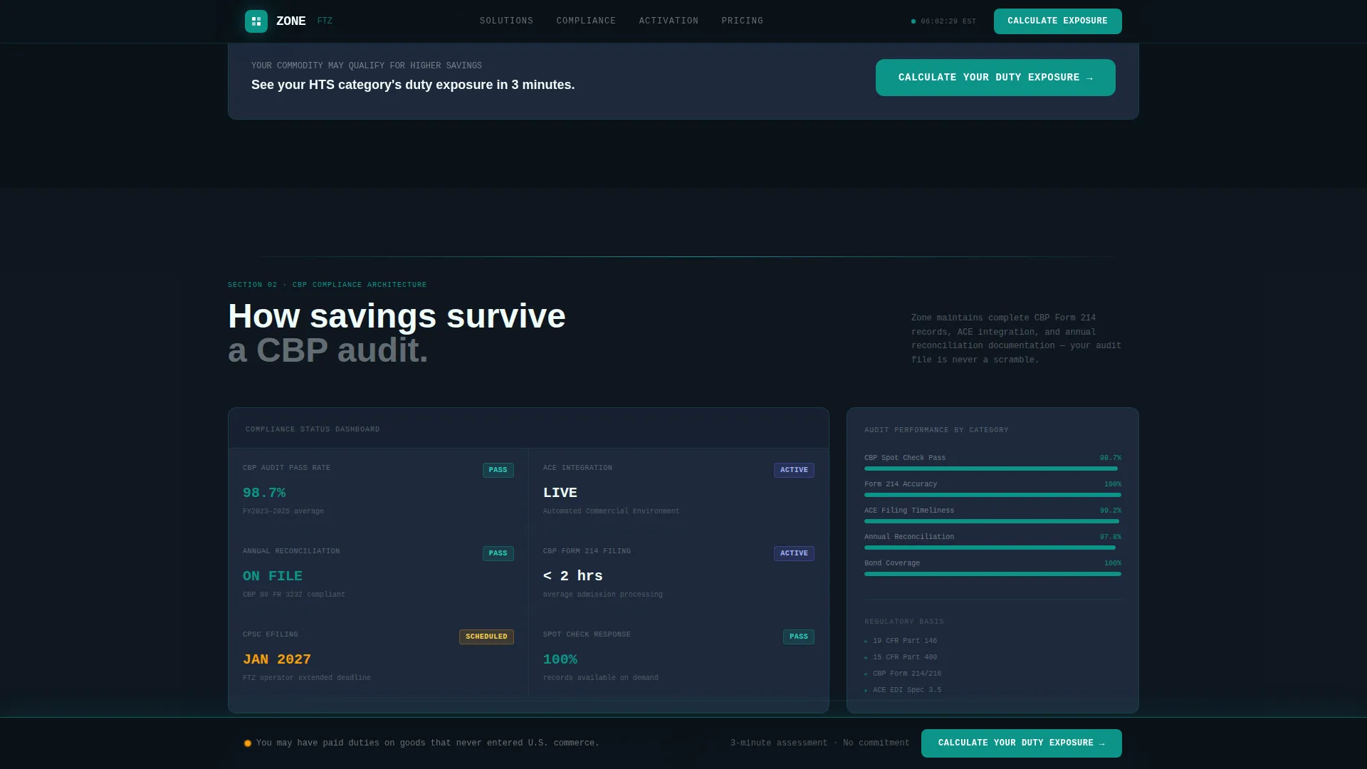 Customs & Trade Directory Website Template