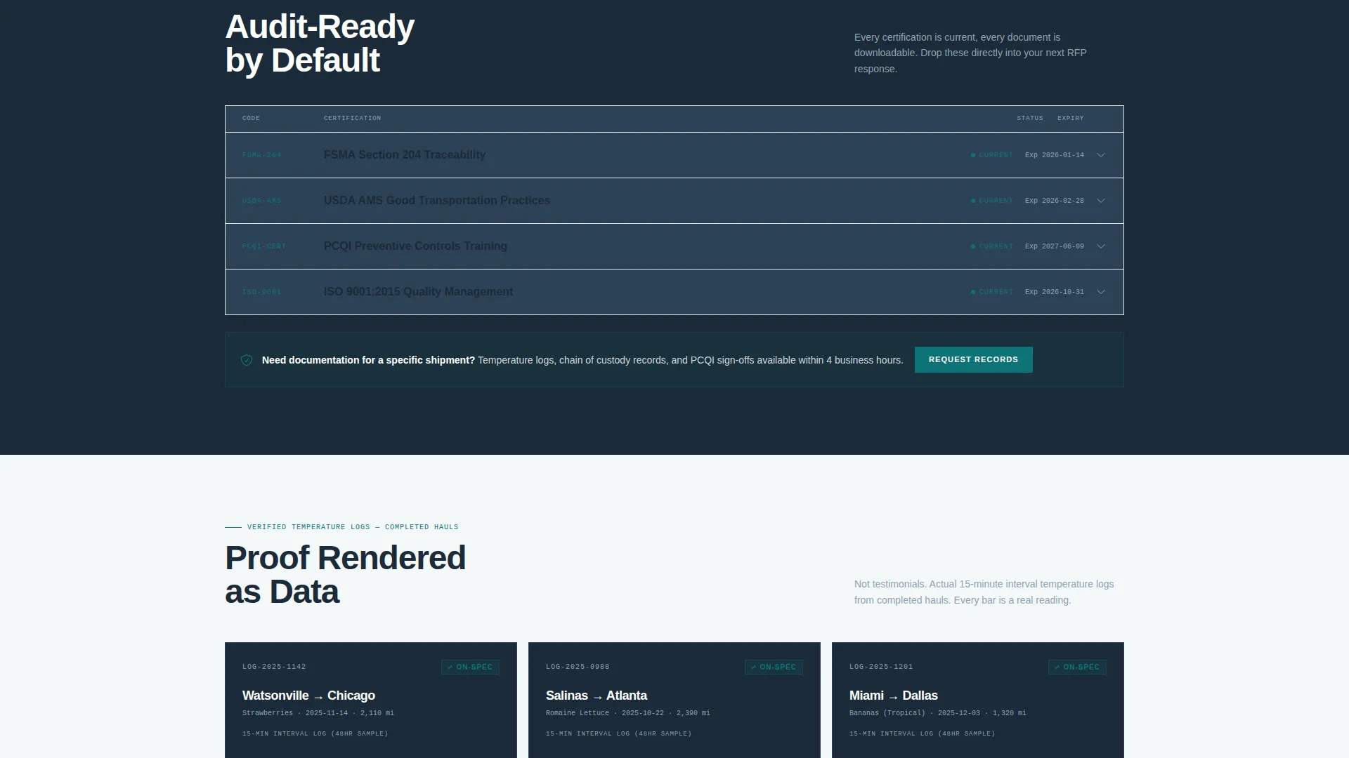 Reliable Coldchain | Free Website Template | Rocket