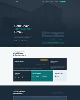 Reliable Coldchain | Free Website Template | Rocket