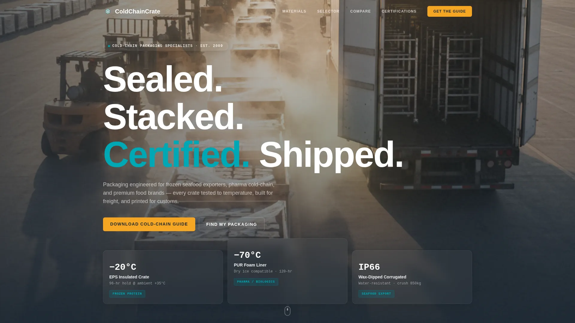 Certified Perishable | Free Website Template | Rocket